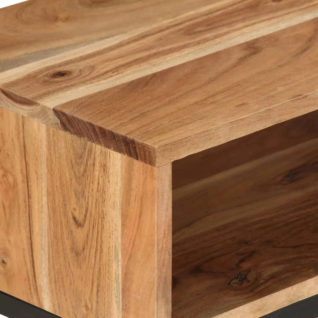 Mobile TV multimediale scaffale TV credenza mobile TV sala da pranzo soggiorno camera da letto 160 x 30 x 45 cm legno massello di acacia marrone 02_0026055