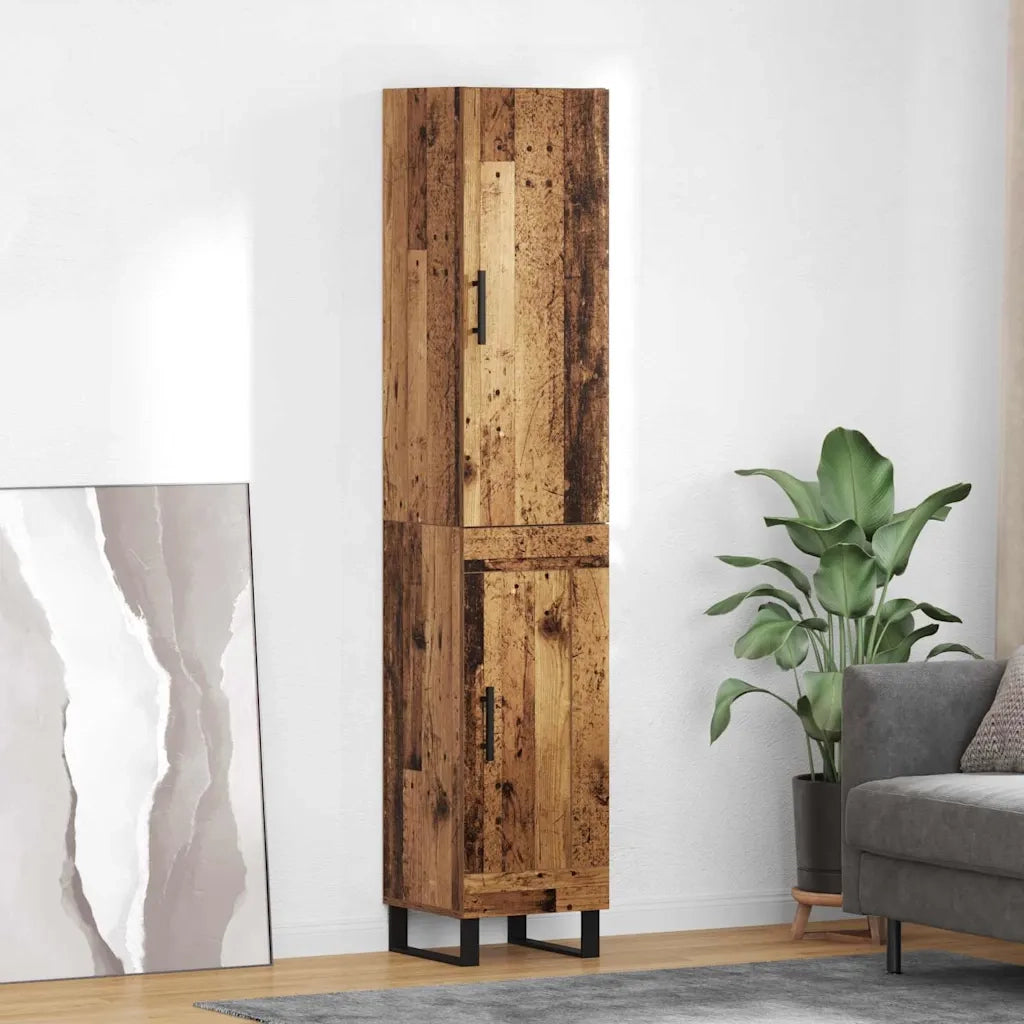 Credenza-Buffet-Armadio da cucina Legno vecchio 34,5 x 34 x 180 cm Legno multistrato 982950