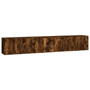 Mobili Porta TV a Parete 3 pz | Armadietto TV | Mobile Porta TV Rovere Fumo 80x34,5x40 cm