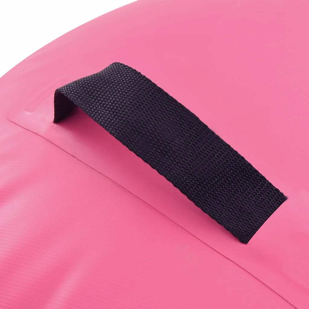 Rullo da Ginnastica Gonfiabile con Pompa 100x60 cm in PVC Rosa CFW2106407