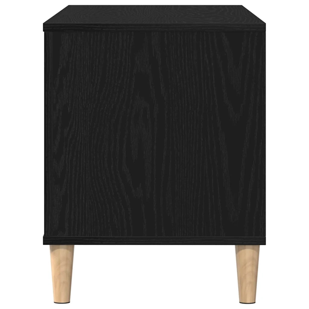 Mobile porta vinili Rovere Nero 100 x 38 x 48 cm CFW4051548