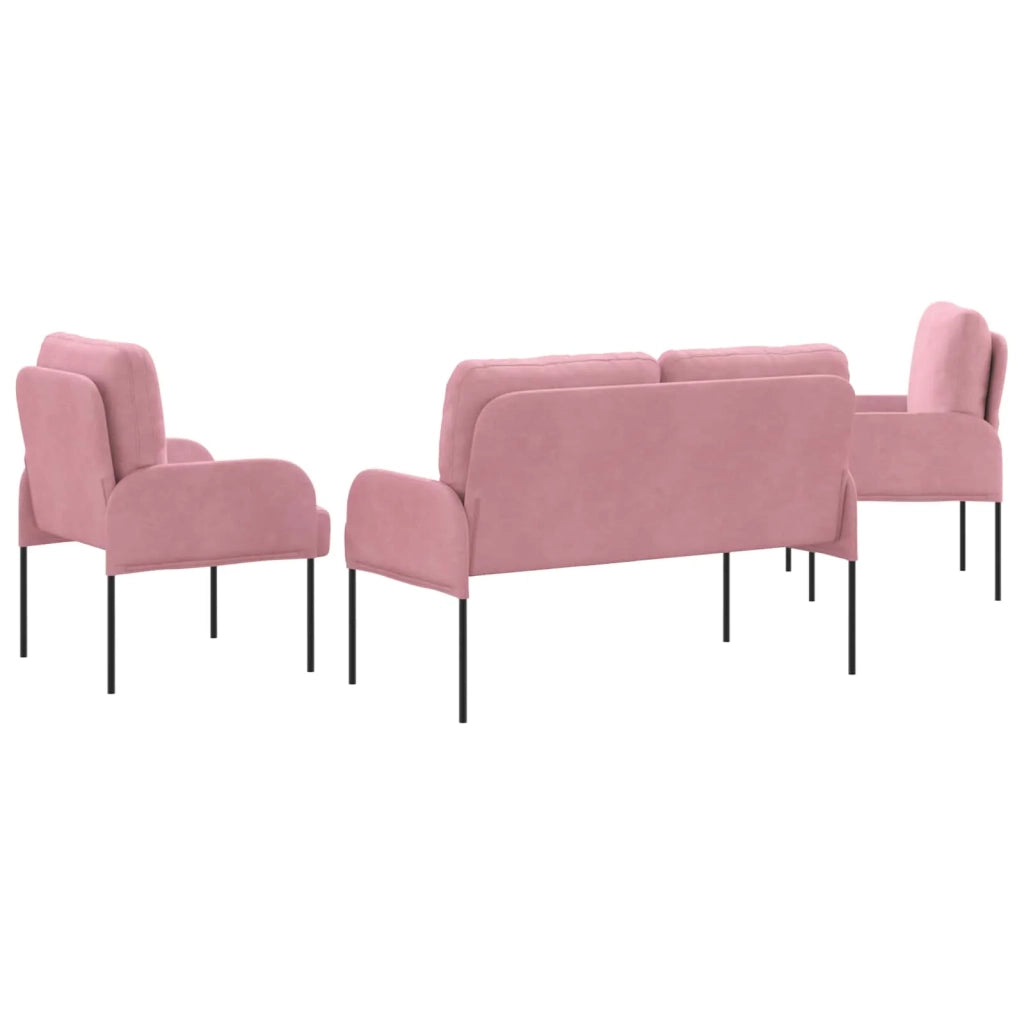 Set divani 3 pcs Rosa 115 x 56 x 80 cm Legno compensato