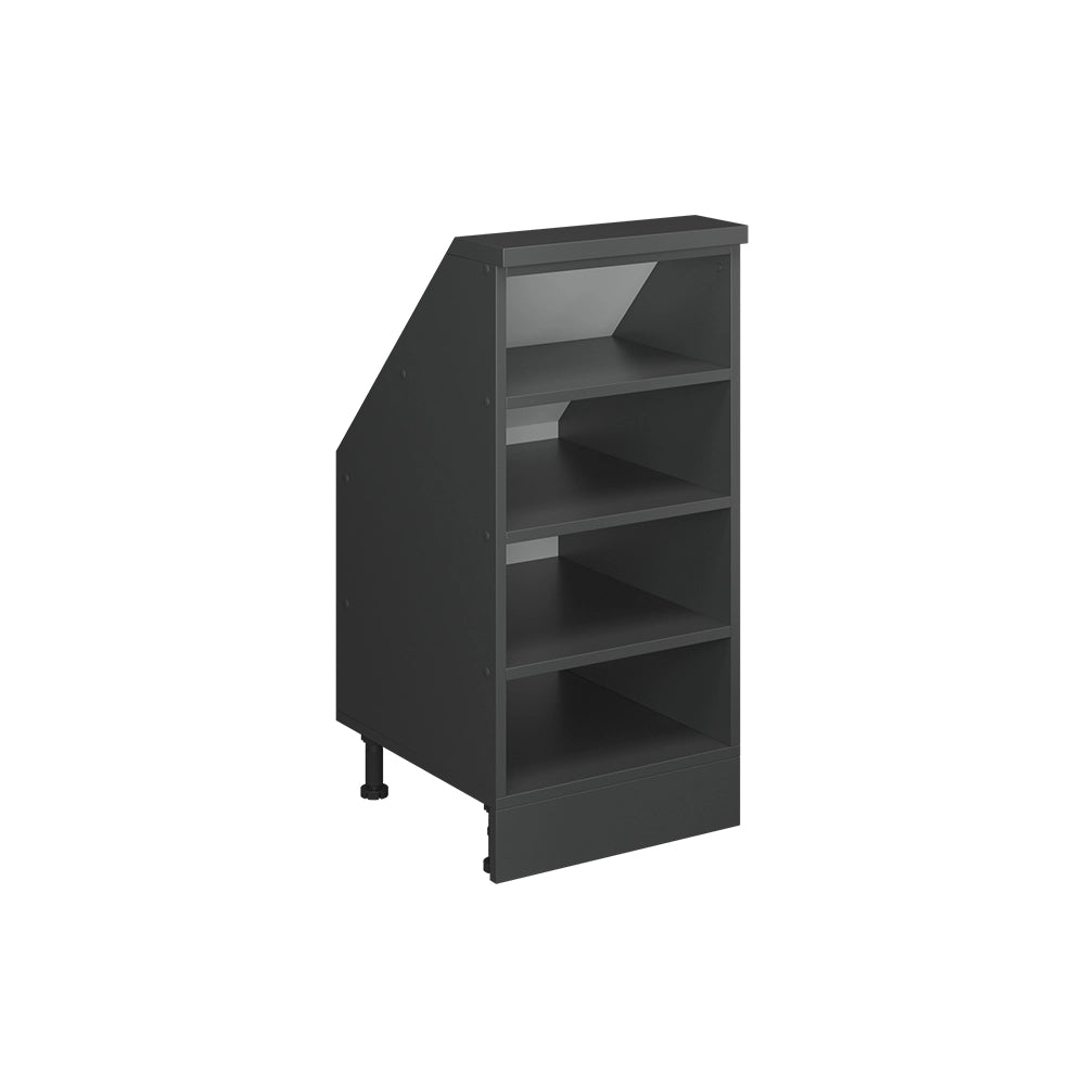 Mobile cucina sottotetto R-Line Antracite 40 cm con 4 scomparti Vicco