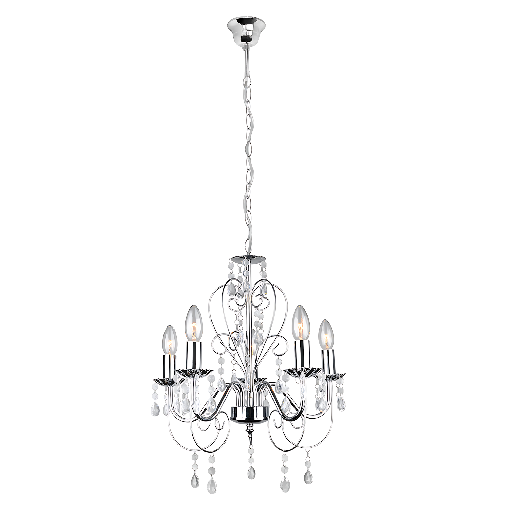 Lampada Da Soffitto Ebt008-5cp Chrome