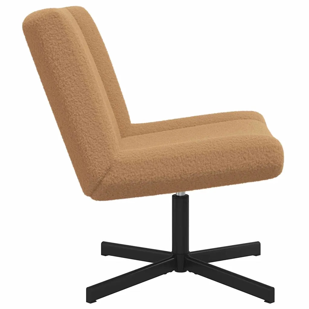 vidaXL Sedia girevole Beige 63 x 75 x 76 cm Tessuto