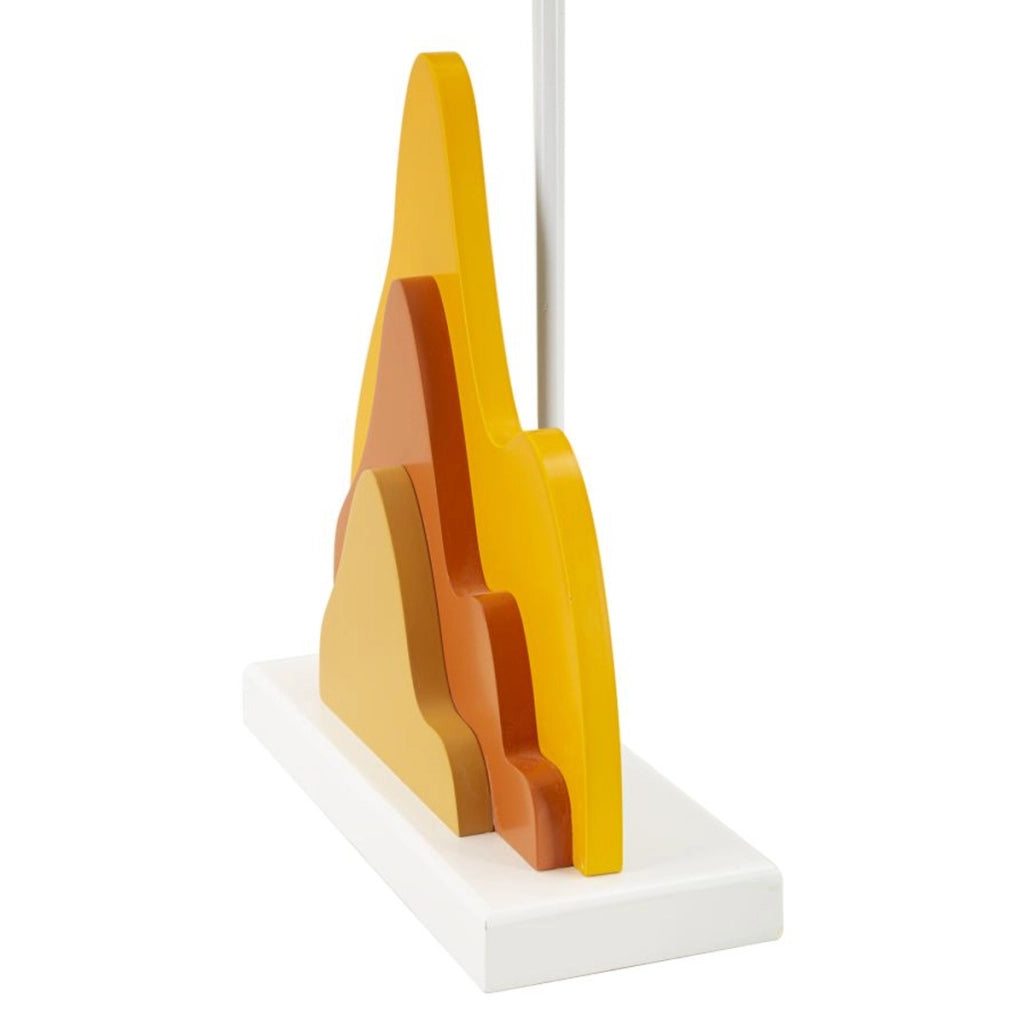 Lampada da Tavolo VKH121, Arancione, Metallo, 30x30x57 cm