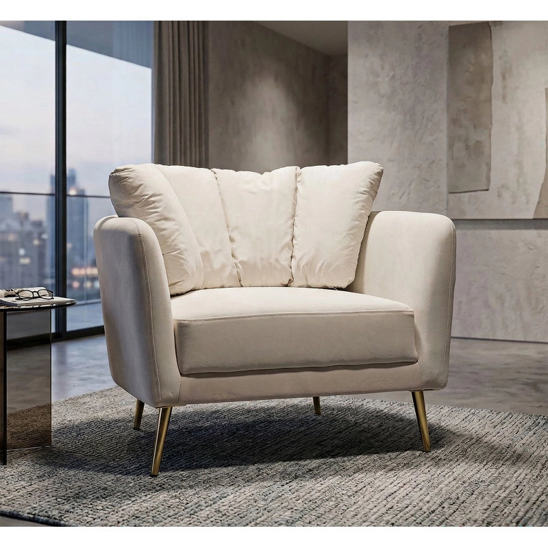 Poltrona Kiev Crema cm 88x77x74