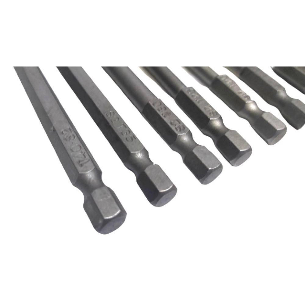 Trade Shop - Set 11 Inserti Da T6 A T40 100mm Cacciaviti Torx Per Avvitatore Esagonale 1/4" -