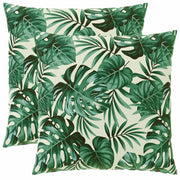 Federa 2 pcs HEERLEN Motivo a Foglie 60 x 60 cm Poliestere 912701