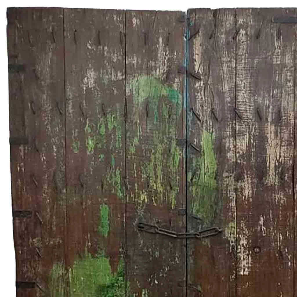 Porta in legno fatta a mano 151x7x227h cm