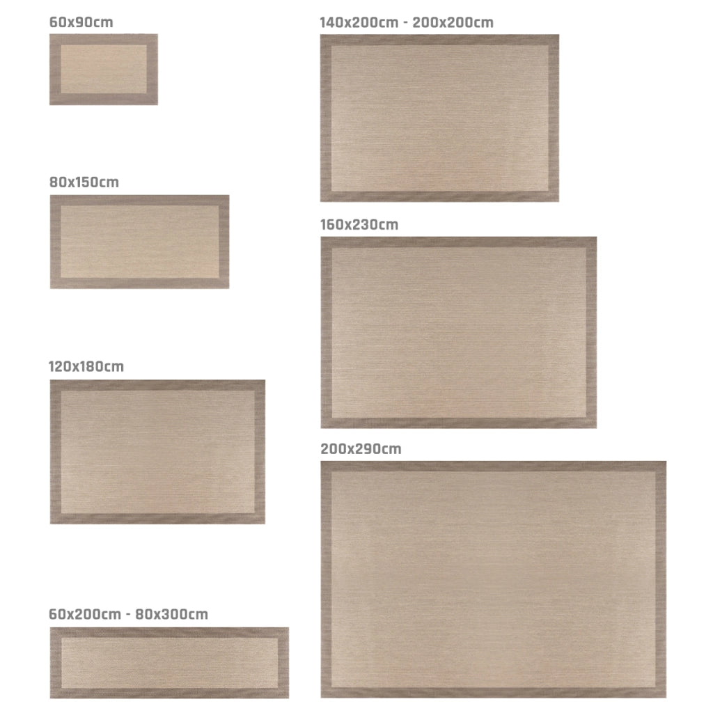 Tappeto vinilico di alta qualità beige 200x290