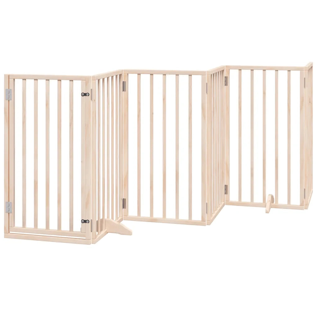 Cancello per Cani Porta Pieghevole 15 Pannelli 750 cm in Pioppo 3155534
