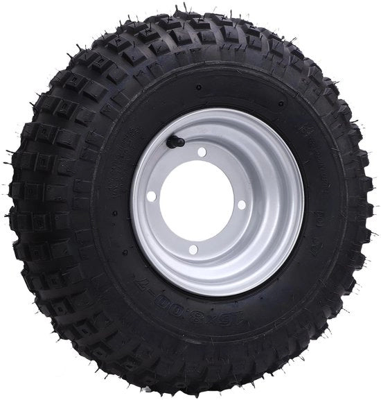 Pneumatico per ATV con Ruota Liscia 16x8-7 - Pneumatico Senza Pneu - Antiscivolo - Eccellente Aderenza - Installazione Facile - Adatto per ATV/Quad