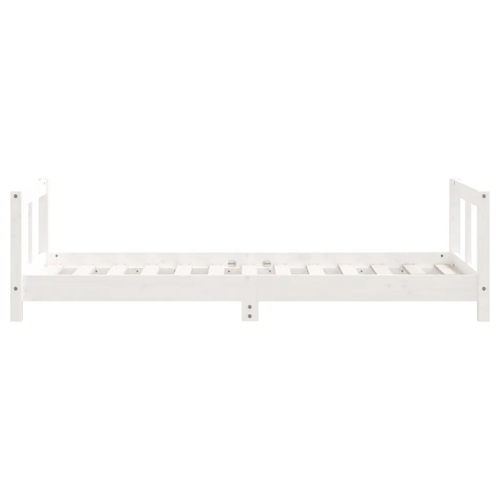 Giroletto per Bambini-Struttura Letto Bambini Bianco 80x160cm in Legno Massello di Pino 938675