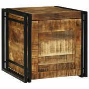 Scatola di Stoccaggio 50 x 50 x 50 cm Legno di Mango Grezzo 4016742