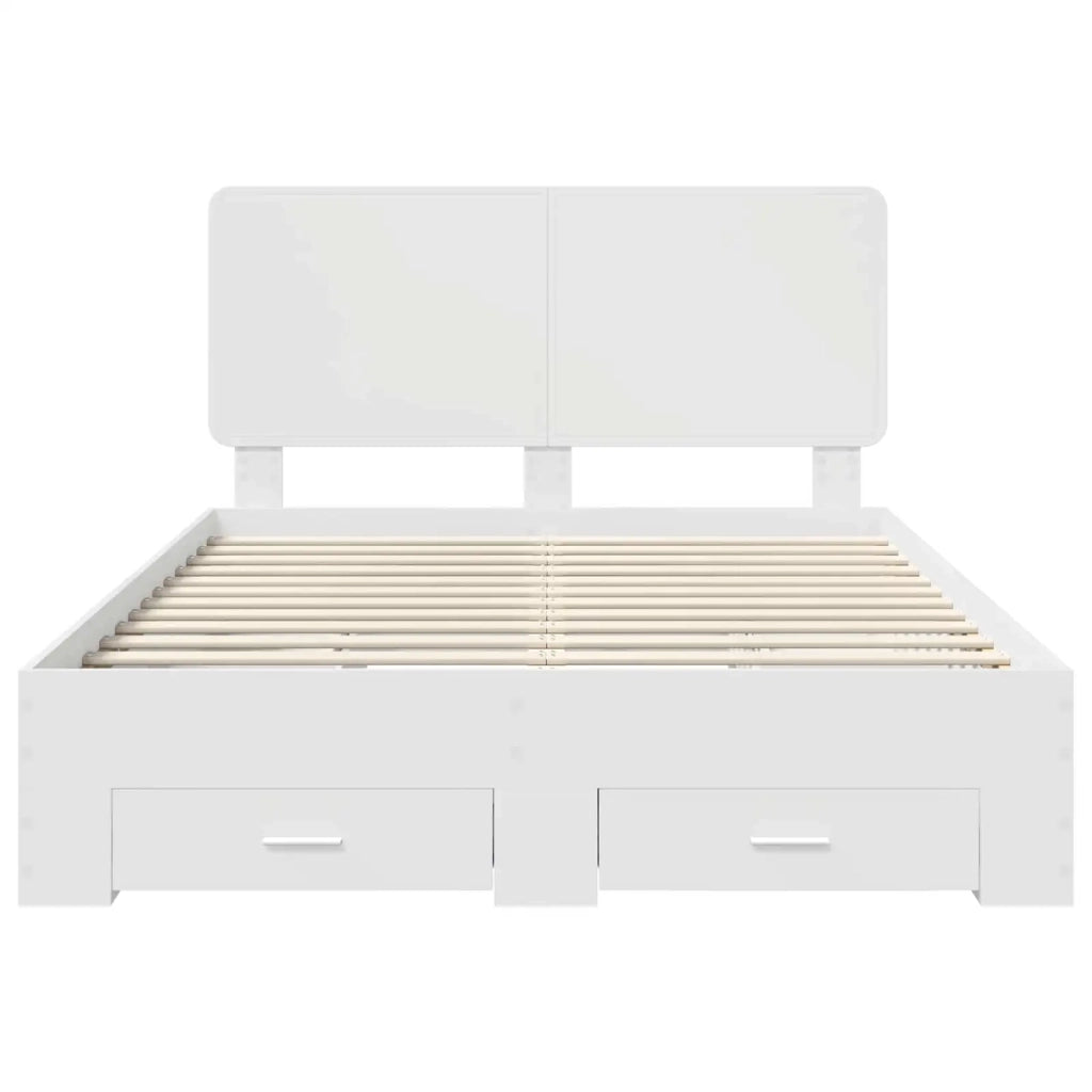 Struttura del letto Bianco 140 x 190 cm Legno multistrato 3412783