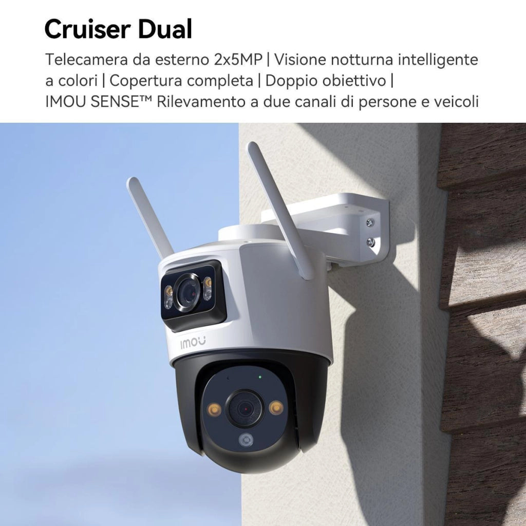 Imou IPC-S7XP-10M0WED Security Cameras Cruiser Dual 10mp Telecamera Motorizzata da Esterno