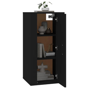 Mobile Porta TV a Parete Nero 40x34,5x80 cm 816673