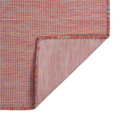 Tappeto da Esterni a Tessitura Piatta 100x200 cm Rosso 340822