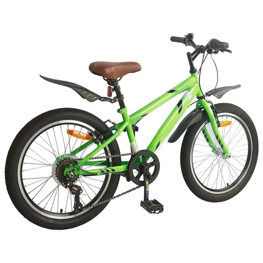 Bicicletta per Bambini 24 Pollici 6-Speed per 8-12 anni Verde 42009390