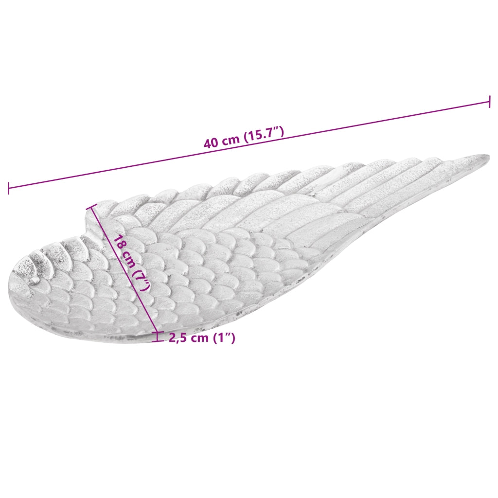 Cestini per Frutta 2 pcs Argento 40x18x4 cm Alluminio