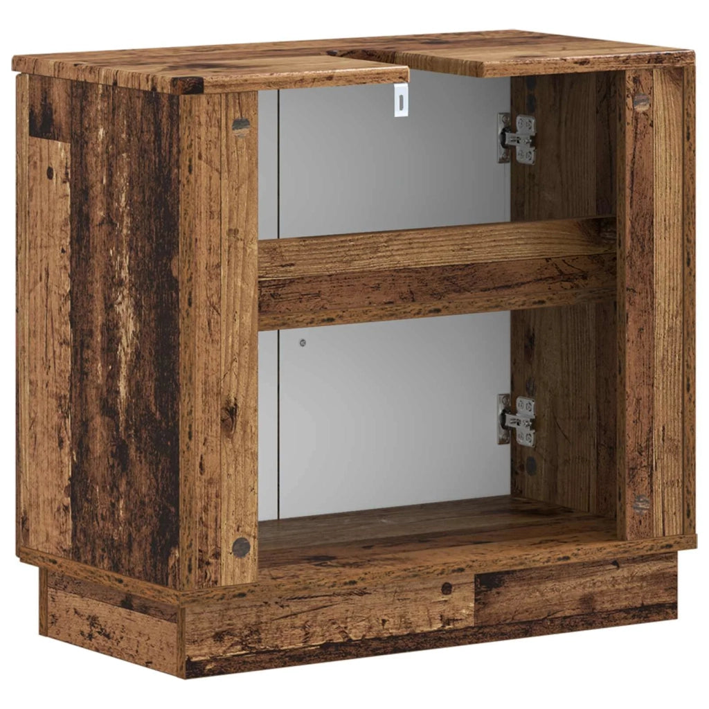Armadio per Lavabo da Bagno HOORN Legno antico 897233