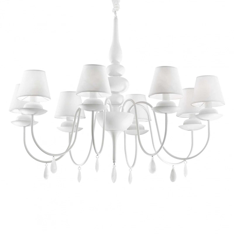 Lampada A Sospensione Blanche Sp8 Bianco Ideal-Lux