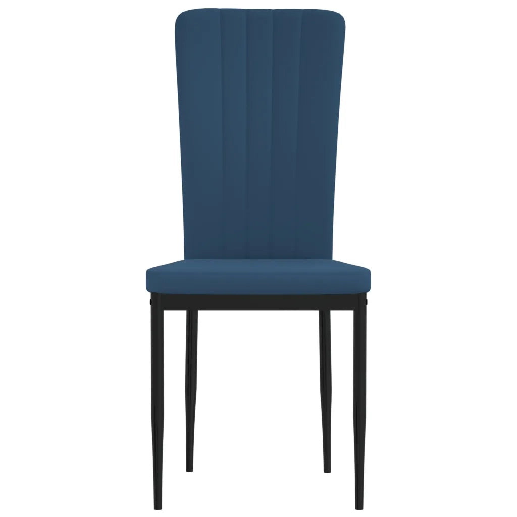 Sedie da Pranzo 2 pz Blu in Velluto 326092