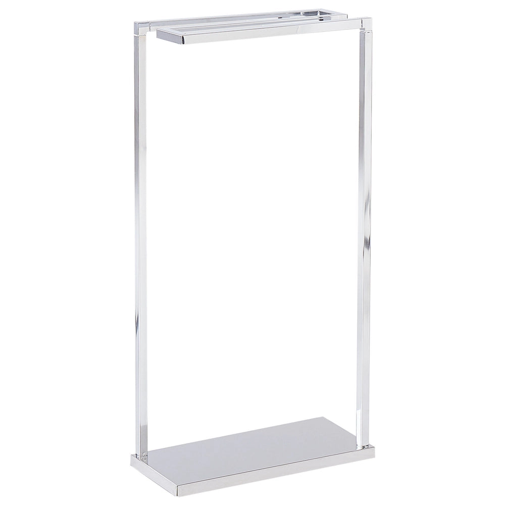 Portasciugamani in acciaio argentato lucido 3 binari portasciugamani da terra accessori da bagno moderni
