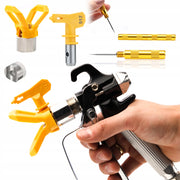 Pistola a Spruzzo per Spruzzatore Airless con Ugello 517 e Set di Pulizia Rosfix – Alta Qualità, Pressione Max 248 Bar