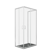 Box doccia 3 lati trasparente 195 6mm matias, misura 80x90x80