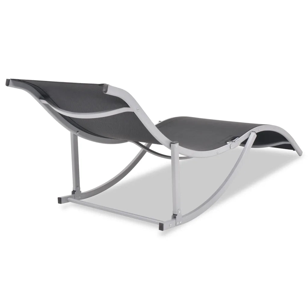 Lettini da Sole Pieghevoli 2 pz in Alluminio e Textilene cod mxl 6551
