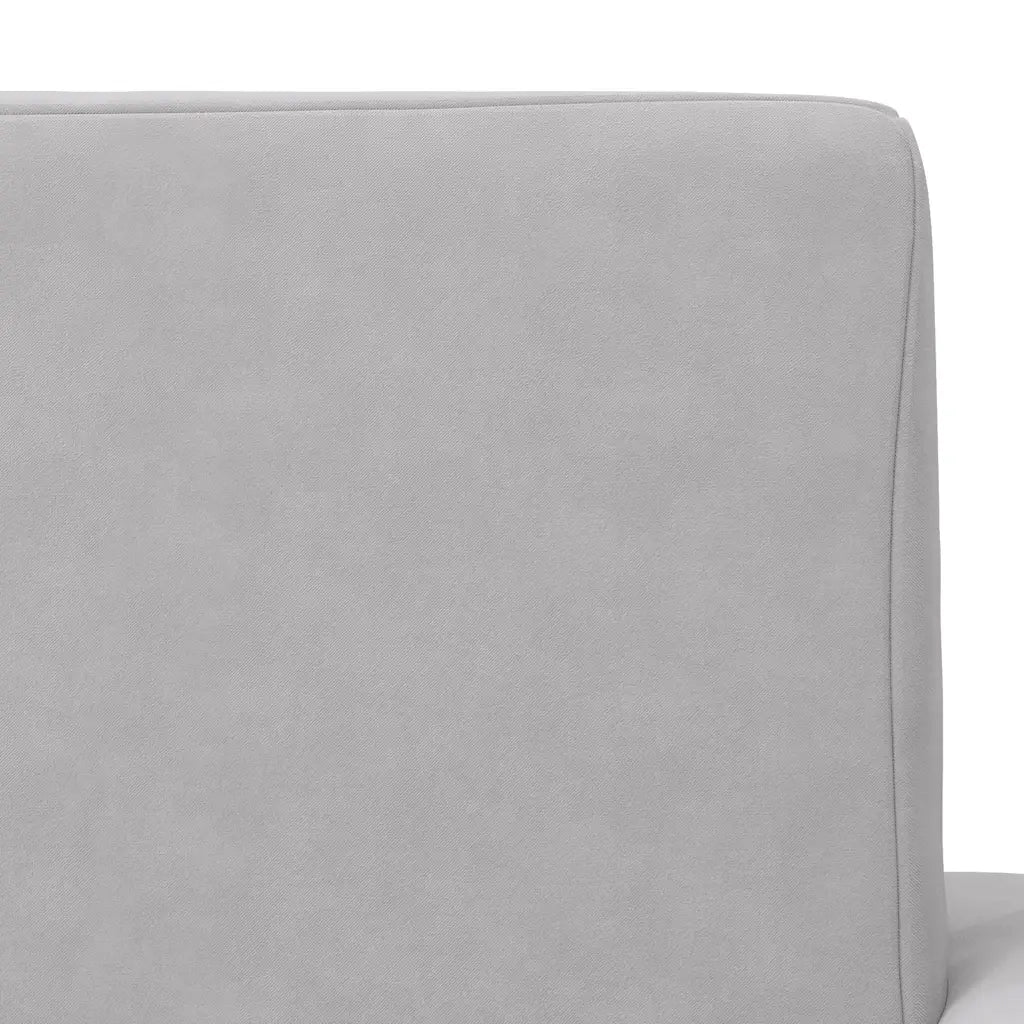 Divano per Bambini-Sofa-Divanetto Grigio Chiaro in Morbido Peluche 616131