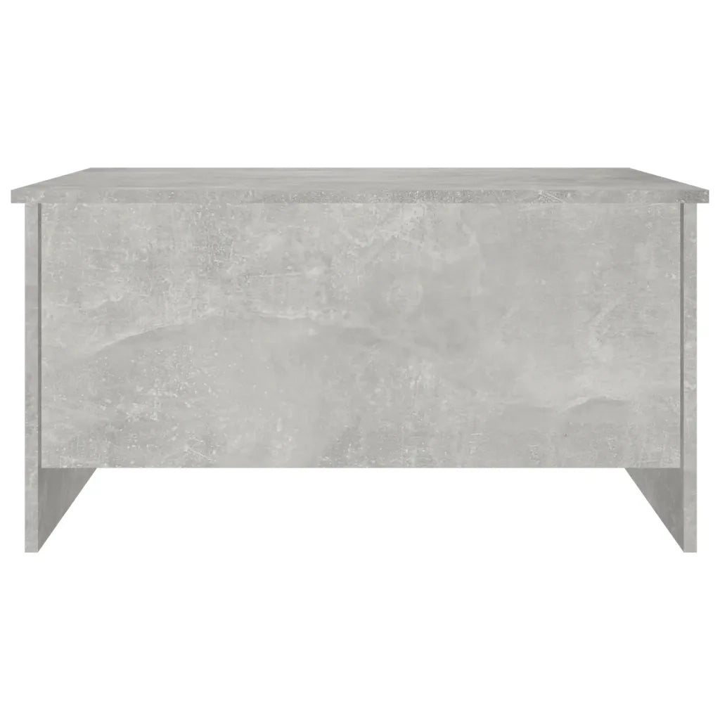 Tavolino Grigio Cemento 80x55,5x41,5 cm in Legno Multistrato 809678