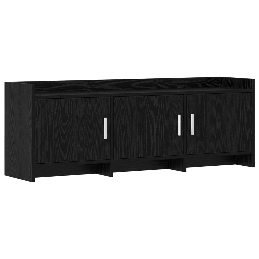 Mobile TV 130 x 33 x 47 cm Rovere Nero Legno ingegnerizzato 8011196