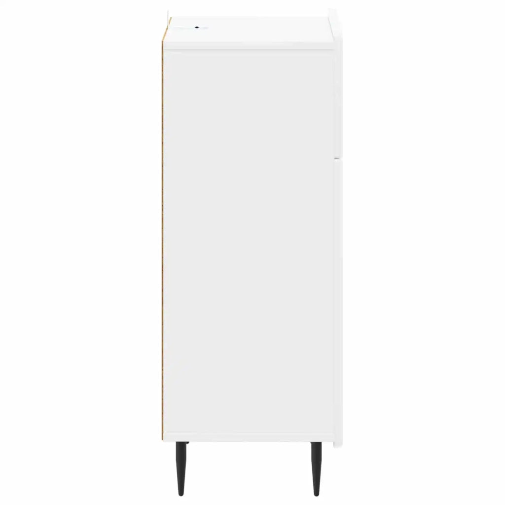 Mobiletto da Bagno ZWOLLE Bianco Lucido 30 x 31 x 79,5 cm 896389