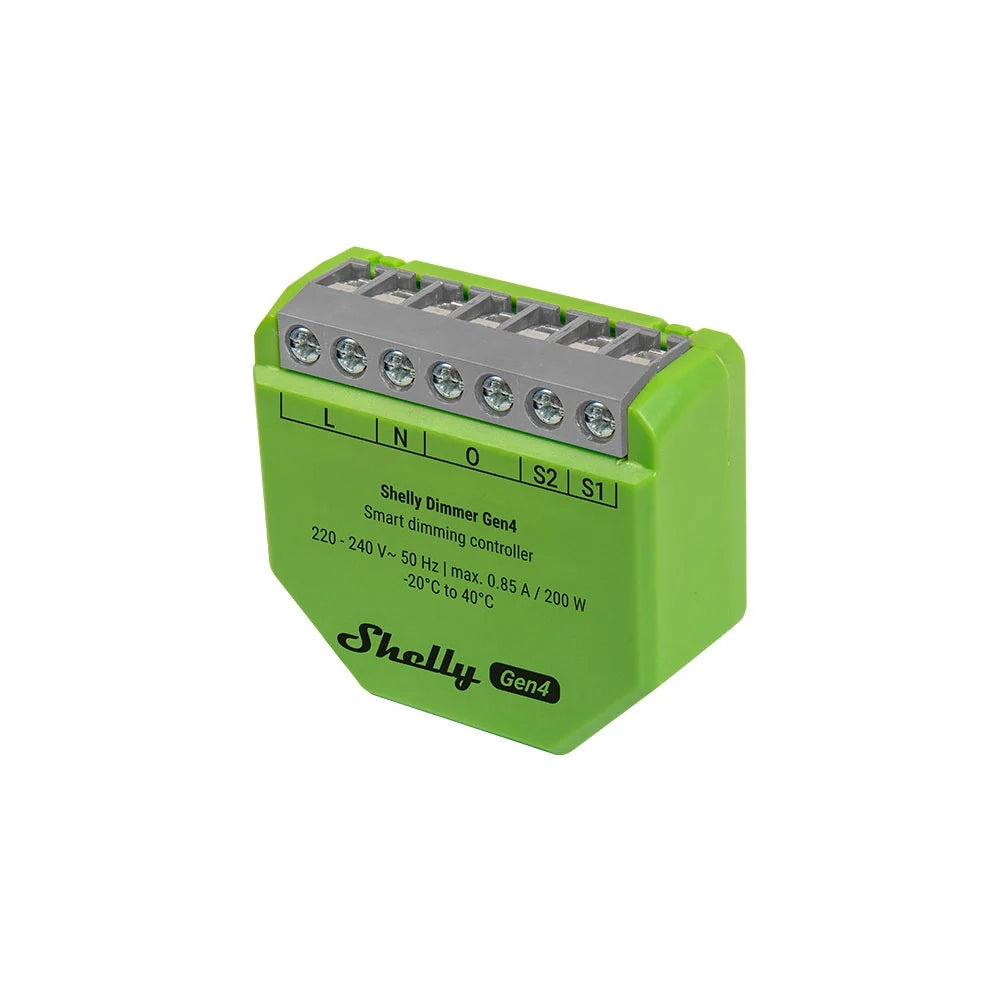 SHELLY - Shelly Dimmer Gen4 - dimmer luci LED con o senza neutro Wi-Fi