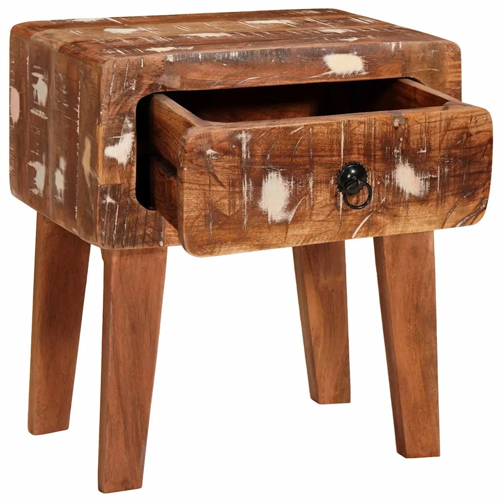 vidaXL Tavoli da Fine Multicolore legno massello di riciclo
