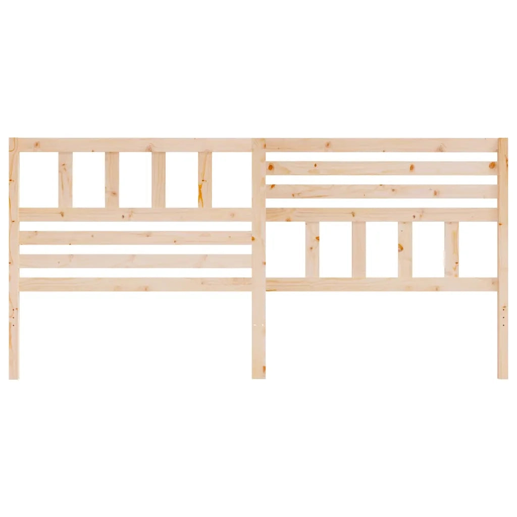 Testiera per Letto 206x4x100 cm in Legno Massello di Pino