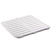 Pedana Doccia Plastica Antiscivolo 55x55 80x50 Rigida rettangolare quadrata Bianco/55x55cm