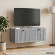Mobile Porta TV da Muro Grigio Sonoma 78,5 x 31 x 30 cm 898041