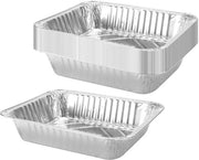 Dish Tray 32 x 26 x 6 cm - 20 Stuks - Foglio di Alluminio - Costruzione Solida - Adatto per Grigliate/ Servizio - Capacità 3500 ml - Piatti in Alluminio