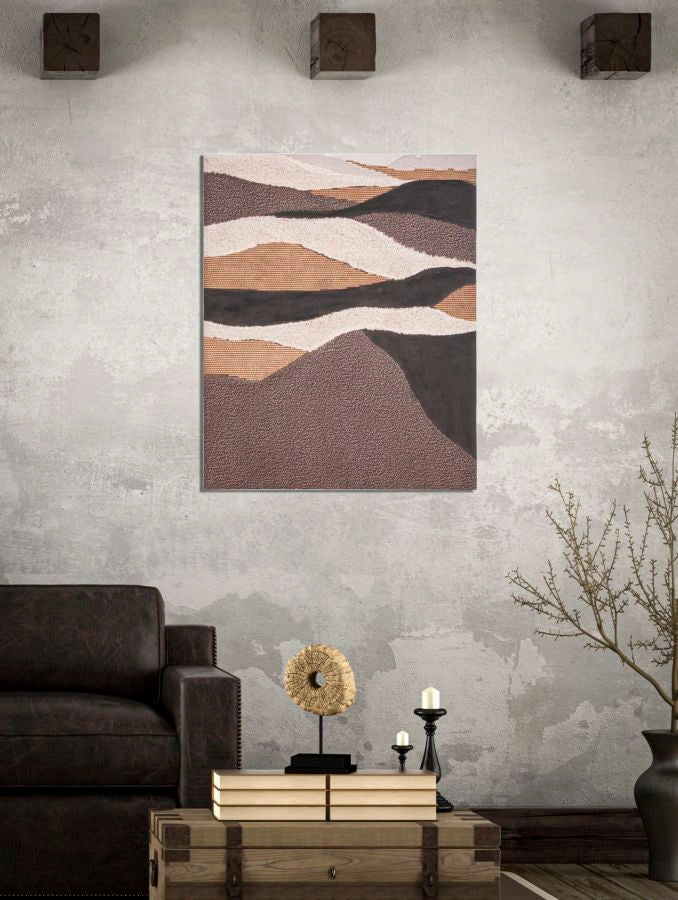 Dipinto su Tela Darky 80x3,7x100 cm in Legno e Tessuto