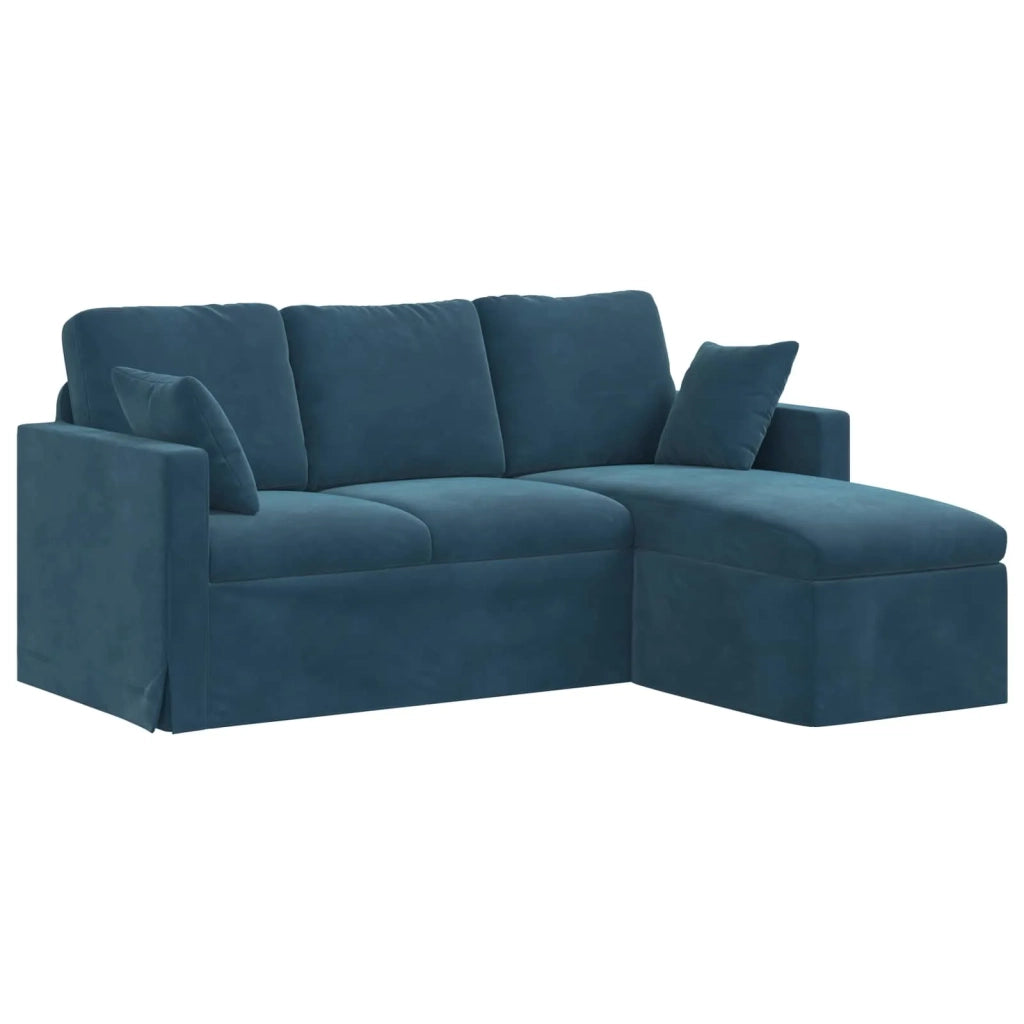 Divano Blu 178 x 134 x 80 cm Velluto 42024457