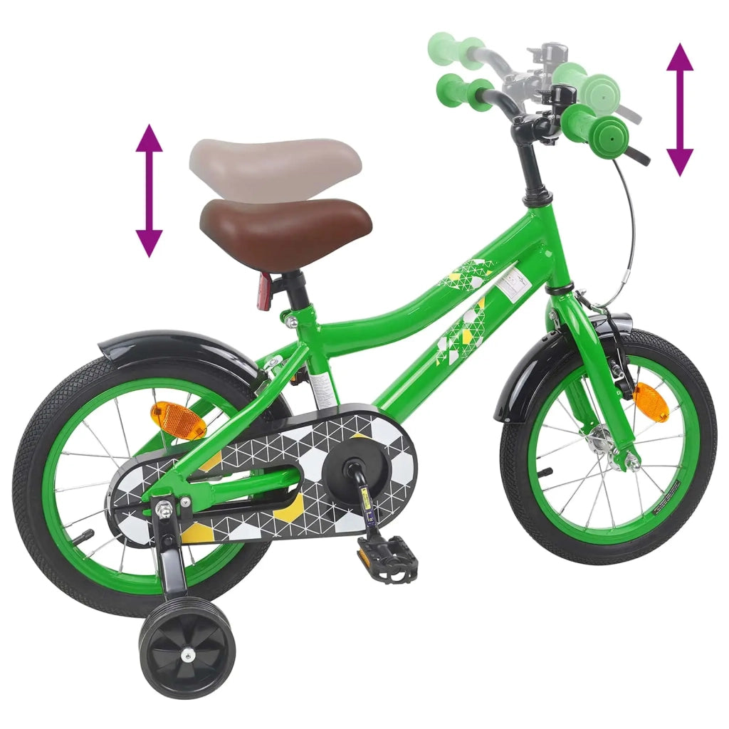 Bicicletta per Bambini 12 Pollici per bambini di 2-4 anni Verde