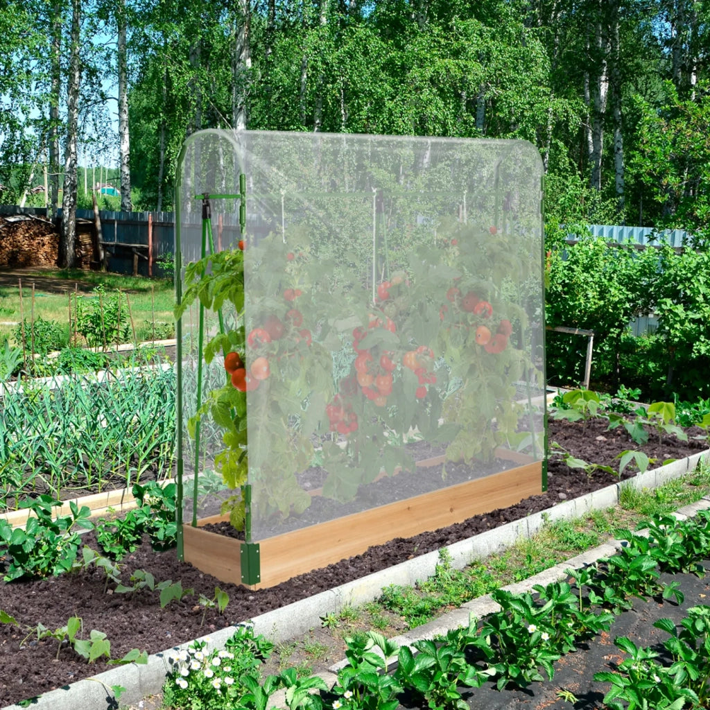 IDMarket - Serra per pomodori, kit completo a crescita speciale : telo + supporto