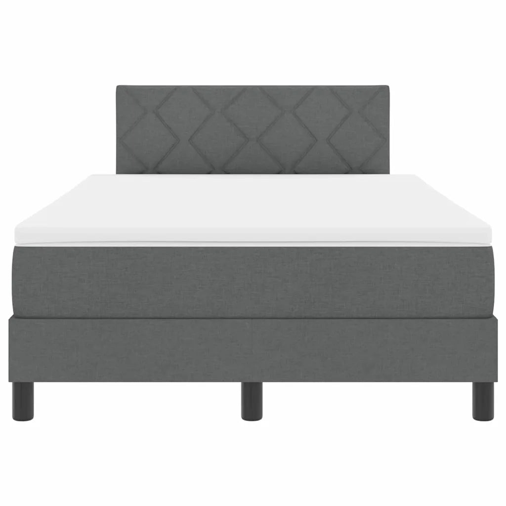 Letto a molle con testiera Grigio scuro 120 x 190 cm Tessuto 3338749