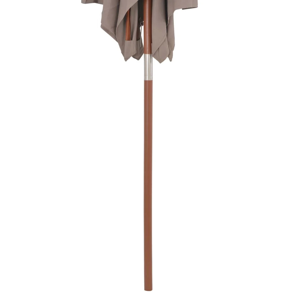 Ombrellone con palo in legno 150 x 200 cm tortora 02_0008112