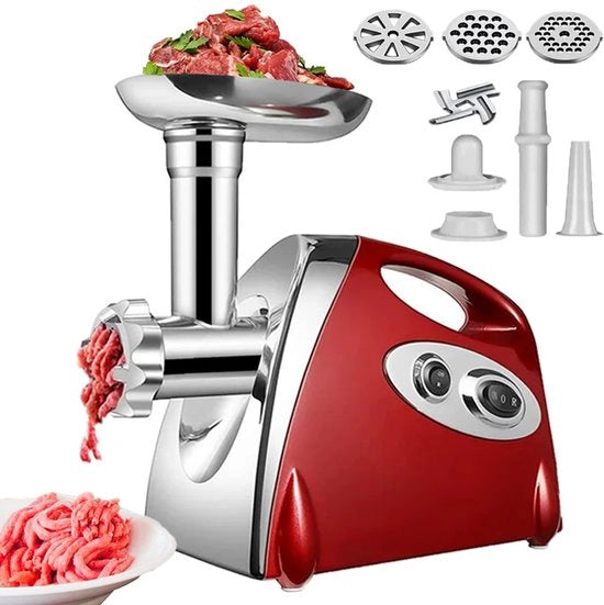 Molinello elettrico per carne - Acciaio inossidabile - 2800W - Multifunzionale - Macchina da cucina