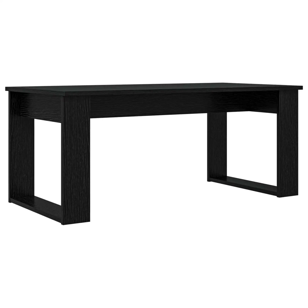 Set di Tavolini da Caffè 2 pcs Rovere Nero Legno multistrato 8000133
